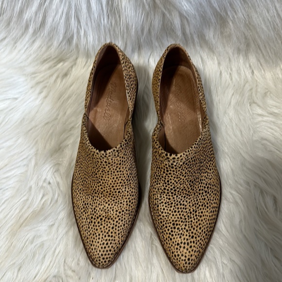 Madewell The Brady Lowcut Bootie in Spotted Calf Hair Size 6.5 - Picture 5 of 11